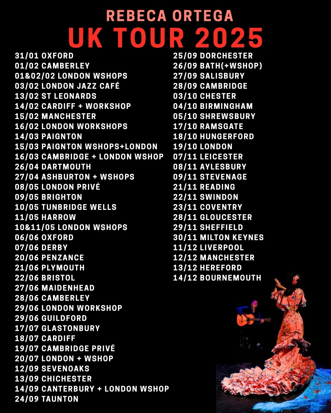 UK Tour Rebeca Ortega